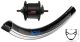 Vorderrad Alu mit Vollachse & Nabendynamo 28" 28 x 175; 19-622; EXAL XP19 s
